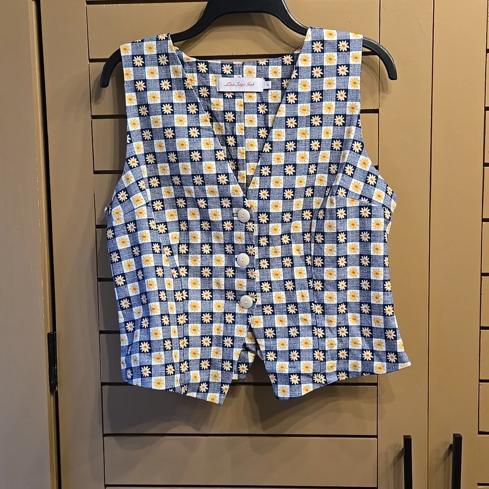 Lisa Says Gah Riley Structured Vest Size Medium - Picture 4 of 8